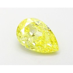 Diament laboratoryjny o barwie fantazyjnej szlif gruszkowy, 1.01ct, VVS1, Fancy Vivid Yellow, IGI LG684503007
