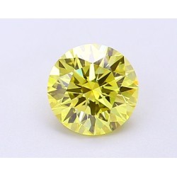 Diament laboratoryjny o barwie fantazyjnej szlif okrągły, 1.01ct, VVS2, Fancy Vivid Yellow, IGI LG694504235