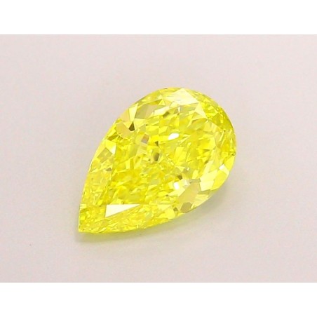 Diament laboratoryjny o barwie fantazyjnej szlif gruszkowy, 1.01ct, IF, Fancy Vivid Yellow, IGI LG697512314
