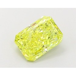 Diament laboratoryjny o barwie fantazyjnej radiant, 1.01ct, VVS2, Fancy Vivid Yellow, IGI LG694504292