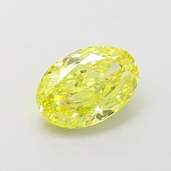 Diament laboratoryjny o barwie fantazyjnej szlif owalny, 1.01ct, IF, Fancy Vivid Yellow, IGI LG660424306