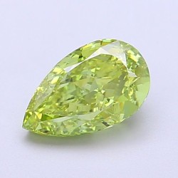 Diament laboratoryjny o barwie fantazyjnej szlif gruszkowy, 1.18ct, VVS1, Fancy Vivid Green, IGI LG700517655