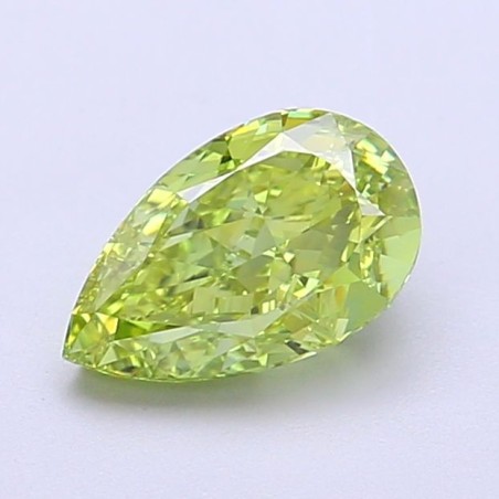 Diament laboratoryjny o barwie fantazyjnej szlif gruszkowy, 1.18ct, VVS1, Fancy Vivid Green, IGI LG700517655