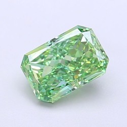 Diament laboratoryjny o barwie fantazyjnej radiant, 1.01ct, VVS2, Fancy Vivid Green, IGI LG700517639