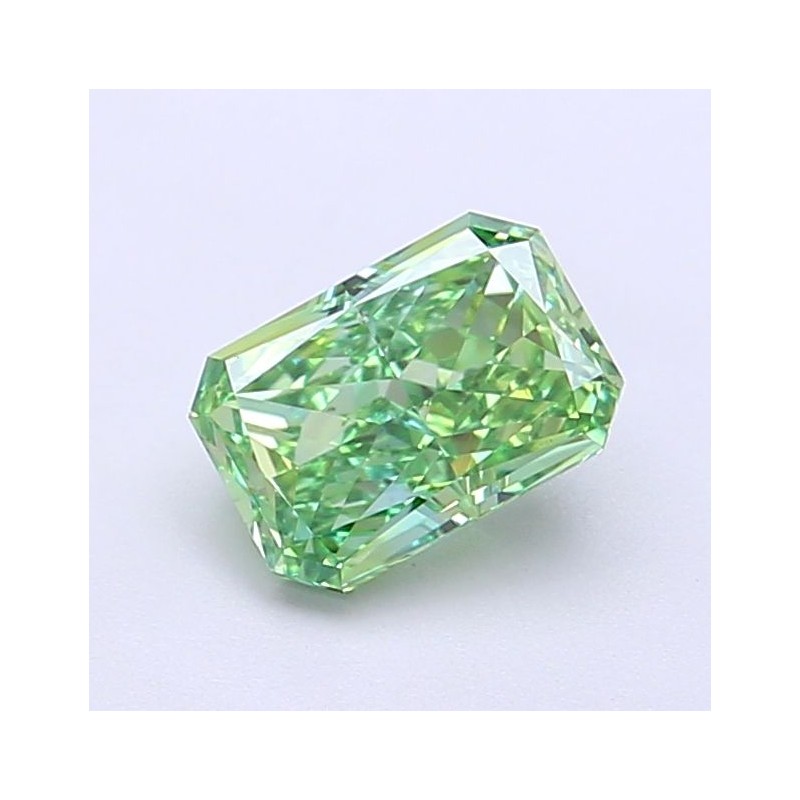 Diament laboratoryjny o barwie fantazyjnej radiant, 1.01ct, VVS2, Fancy Vivid Green, IGI LG700517639 Diament laboratoryjny o barwie fantazyjnej radiant, 1.01ct, VVS2, Fancy Vivid Green, IGI LG700517639
