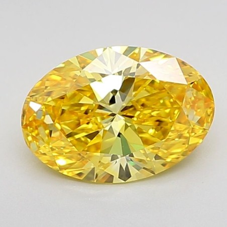 Diament laboratoryjny o barwie fantazyjnej szlif owalny, 1.53ct, IF, Fancy Vivid Yellow, IGI LG623489367