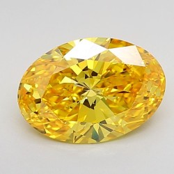 Diament laboratoryjny o barwie fantazyjnej szlif owalny, 2.08ct, VVS2, Fancy Vivid Yellow, IGI LG623489365