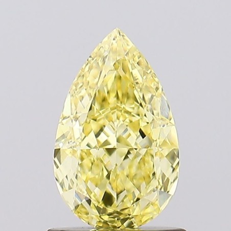 Diament laboratoryjny o barwie fantazyjnej szlif gruszkowy, 1.04ct, VVS2, Fancy Intense Yellow, IGI LG698547977