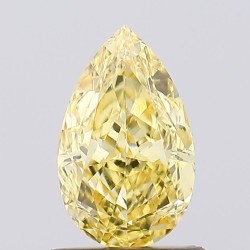Diament laboratoryjny o barwie fantazyjnej szlif gruszkowy, 1.08ct, VVS2, Fancy Vivid Yellow, IGI LG671471671