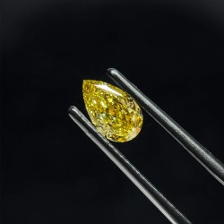 Diament laboratoryjny o barwie fantazyjnej szlif gruszkowy, 0.87ct, VVS2, Fancy Intense Gray Yellow, IGI LG595381037