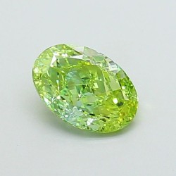 Diament laboratoryjny o barwie fantazyjnej szlif owalny, 1.18ct, VVS2, Fancy Vivid Green, IGI LG700518021