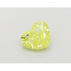 Diament laboratoryjny o barwie fantazyjnej serce, 0.98ct, VVS1, Fancy Vivid Yellow, IGI LG660440360
