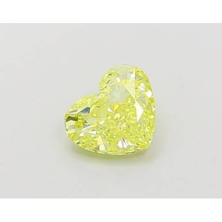 Diament laboratoryjny o barwie fantazyjnej serce, 0.98ct, VVS1, Fancy Vivid Yellow, IGI LG660440360