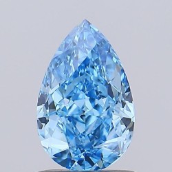 Diament laboratoryjny o barwie fantazyjnej szlif gruszkowy, 1ct, VVS2, Fancy Vivid Blue, IGI LG735592713