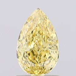 Diament laboratoryjny o barwie fantazyjnej szlif gruszkowy, 1.04ct, VVS2, Fancy Vivid Yellow, IGI LG678565854