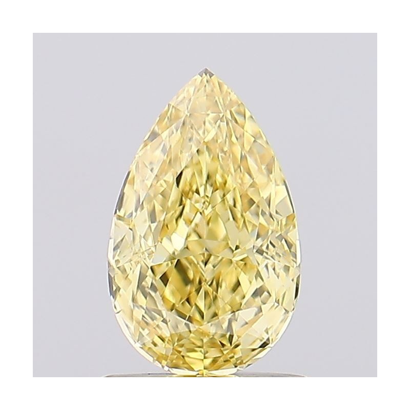 Diament laboratoryjny o barwie fantazyjnej szlif gruszkowy, 1.04ct, VVS2, Fancy Vivid Yellow, IGI LG678565854