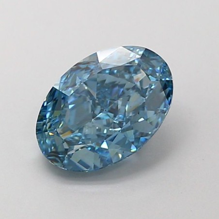 Diament laboratoryjny o barwie fantazyjnej szlif owalny, 1.71ct, VVS2, Fancy Vivid Blue, IGI LG700518316