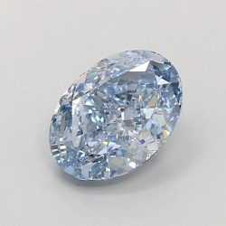 Diament laboratoryjny o barwie fantazyjnej szlif owalny, 2.34ct, VVS1, Fancy Vivid Blue, IGI LG700518313