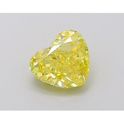 Diament laboratoryjny o barwie fantazyjnej serce, 1.01ct, VVS2, Fancy Vivid Yellow, IGI LG634494142