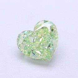 Diament laboratoryjny o barwie fantazyjnej serce, 1.14ct, VVS1, Fancy Vivid Green, IGI LG700517942