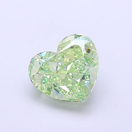 Diament laboratoryjny o barwie fantazyjnej serce, 1.14ct, VVS1, Fancy Vivid Green, IGI LG700517942