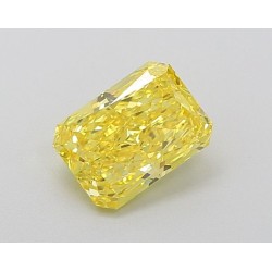 Diament laboratoryjny o barwie fantazyjnej radiant, 1.01ct, IF, Fancy Vivid Yellow, IGI LG639430089