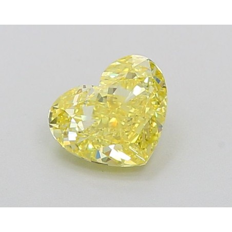 Diament laboratoryjny o barwie fantazyjnej serce, 1.01ct, VVS1, Fancy Vivid Yellow, IGI LG639430086
