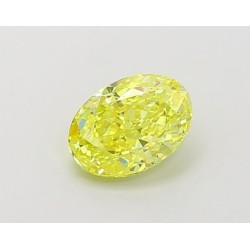 Diament laboratoryjny o barwie fantazyjnej szlif owalny, 1.01ct, VVS2, Fancy Vivid Yellow, IGI LG660440352