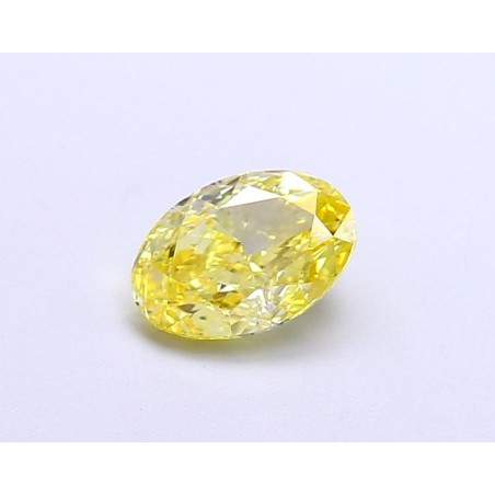 Diament laboratoryjny o barwie fantazyjnej szlif owalny, 1.01ct, VVS1, Fancy Vivid Yellow, IGI LG674504280