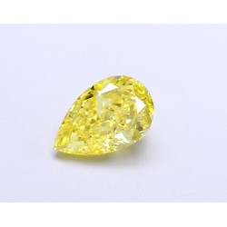 Diament laboratoryjny o barwie fantazyjnej szlif gruszkowy, 1.01ct, VVS2, Fancy Vivid Yellow, IGI LG674504294