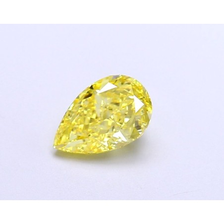Diament laboratoryjny o barwie fantazyjnej szlif gruszkowy, 1.01ct, VVS2, Fancy Vivid Yellow, IGI LG674504294