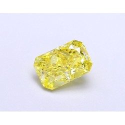 Diament laboratoryjny o barwie fantazyjnej radiant, 1.01ct, IF, Fancy Vivid Yellow, IGI LG674504257