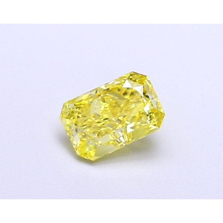 Diament laboratoryjny o barwie fantazyjnej radiant, 1.01ct, IF, Fancy Vivid Yellow, IGI LG674504257