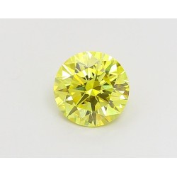 Diament laboratoryjny o barwie fantazyjnej szlif okrągły, 1.01ct, VVS1, Fancy Vivid Yellow, IGI LG666413408