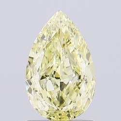Diament laboratoryjny o barwie fantazyjnej szlif gruszkowy, 1.26ct, VVS2, Fancy Yellow, IGI LG647466674