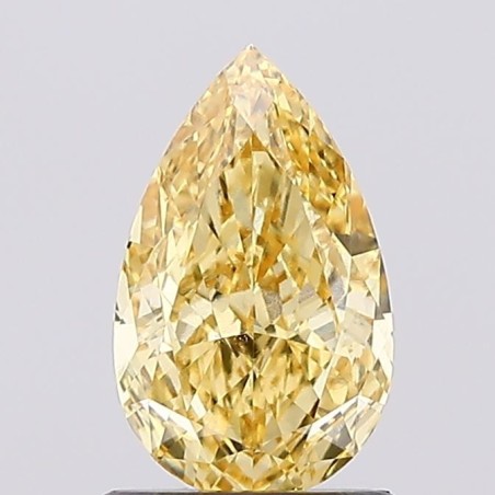 Diament laboratoryjny o barwie fantazyjnej szlif gruszkowy, 1.03ct, VVS2, Fancy Intense Yellow, IGI LG668477211