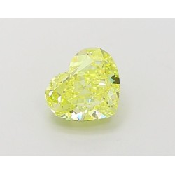 Diament laboratoryjny o barwie fantazyjnej serce, 1ct, VVS1, Fancy Intense Yellow, IGI LG660440351