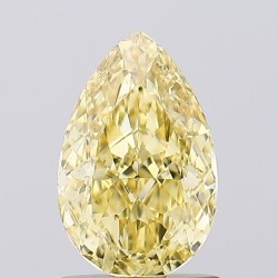 Diament laboratoryjny o barwie fantazyjnej szlif gruszkowy, 1.19ct, VVS2, Fancy Vivid Yellow, IGI LG680542073