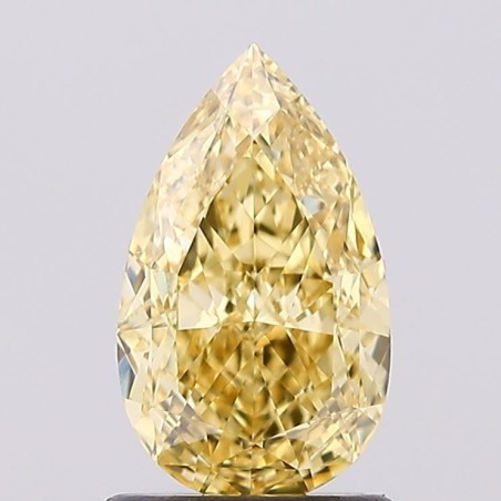 Diament laboratoryjny o barwie fantazyjnej szlif gruszkowy, 1.21ct, VVS2, Fancy Vivid Yellow, IGI LG670431843