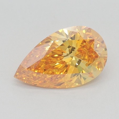 Diament laboratoryjny o barwie fantazyjnej szlif gruszkowy, 1.01ct, VVS2, Fancy Vivid Yellow, IGI LG624425544