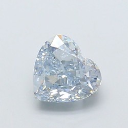 Diament laboratoryjny o barwie fantazyjnej serce, 1.03ct, VVS2, Fancy Light Gray Blue, IGI LG726540300