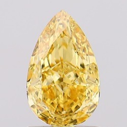 Diament laboratoryjny o barwie fantazyjnej szlif gruszkowy, 1.11ct, VVS2, Fancy Vivid Yellow, IGI LG680518416
