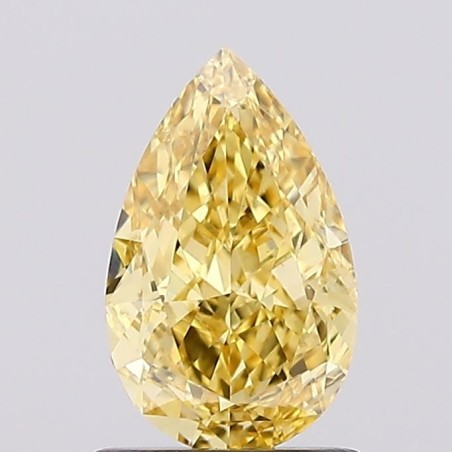 Diament laboratoryjny o barwie fantazyjnej szlif gruszkowy, 1.12ct, VVS2, Fancy Vivid Yellow, IGI LG685573930