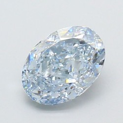 Diament laboratoryjny o barwie fantazyjnej szlif owalny, 1.12ct, VVS1, Fancy Intense Blue, IGI LG720544473