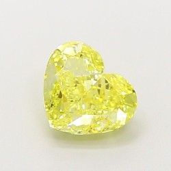 Diament laboratoryjny o barwie fantazyjnej serce, 1.1ct, VVS2, Fancy Intense Yellow, IGI LG720544476