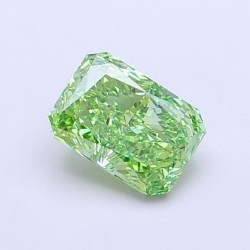 Diament laboratoryjny o barwie fantazyjnej radiant, 1.01ct, VVS2, Fancy Vivid Green, IGI LG720544450