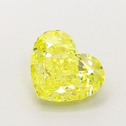 Diament laboratoryjny o barwie fantazyjnej serce, 1.18ct, VVS2, Fancy Vivid Yellow, IGI LG720544477