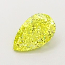 Diament laboratoryjny o barwie fantazyjnej szlif gruszkowy, 1.14ct, VVS2, Fancy Intense Yellow, IGI LG720544510