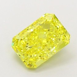 Diament laboratoryjny o barwie fantazyjnej radiant, 1.37ct, VVS1, Fancy Vivid Yellow, IGI LG720544511