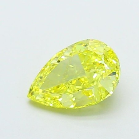 Diament laboratoryjny o barwie fantazyjnej szlif gruszkowy, 1.19ct, VVS1, Fancy Vivid Yellow, IGI LG720544504